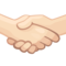 Handshake - Light emoji on Facebook